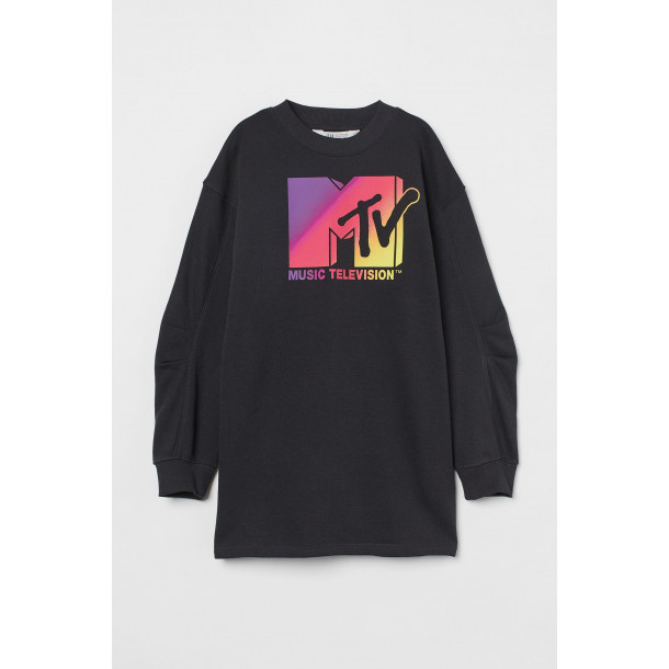 Подовжений світшот з принтом MTV для дівчаток H&M