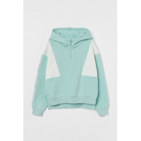 Худі для дівчаток м'ятно зеленого кольору H&M