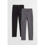 Високі джинси Skinny Fit для дівчаток чорного кольору H&M розмір 140