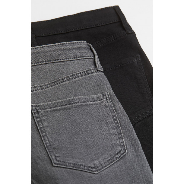 Високі джинси Skinny Fit для дівчаток чорного кольору H&M розмір 140