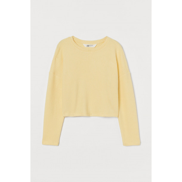  Джемпер у формі коробки для дівчаток світло жовтого кольору H&M