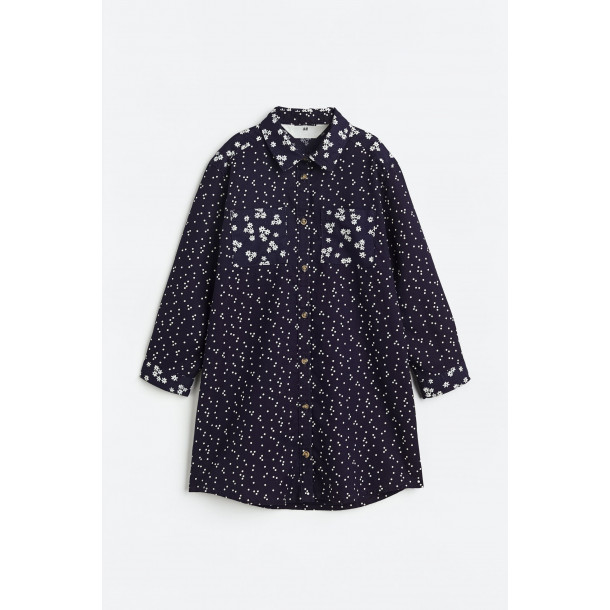Сукня-сорочка темно синього кольору для дівчаток H&M