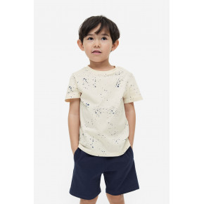 Бавовняний комплект із футболкою та шортами H&M