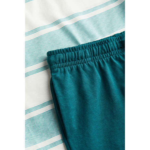 Бавовняний комплект з 2 предметів (футболка та шорти) H&M