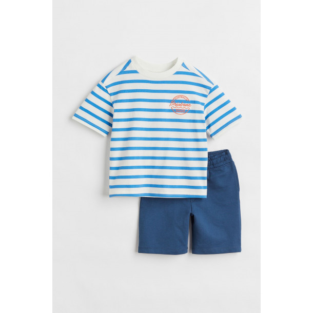 Комплект із футболки та шортів для хлопчиків H&M
