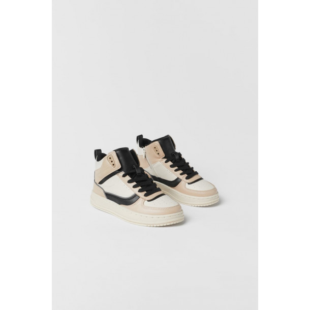 Дитячі контрастні високі кросівки Zara розмір 29, 30, 31