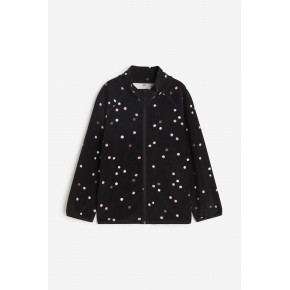 Куртка флісова чорного кольору для дівчаток H&M