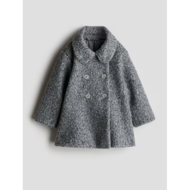 Пухнаста шуба сірого кольору для дівчаток H&M